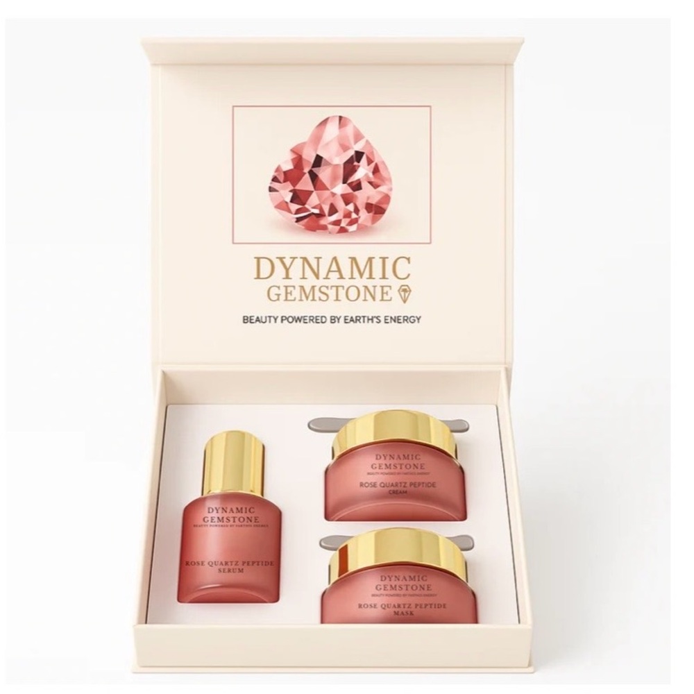 Dynamic Gemstone Topaz Rose Quartz Peptide Set
